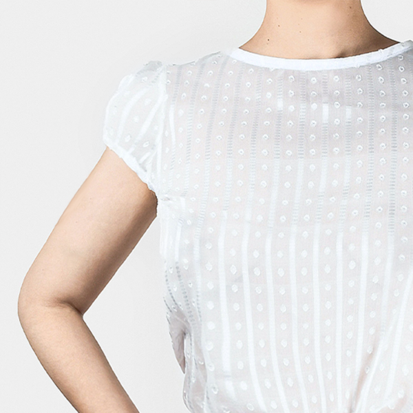 Blusa Charlotte Blanca - Imagen 3