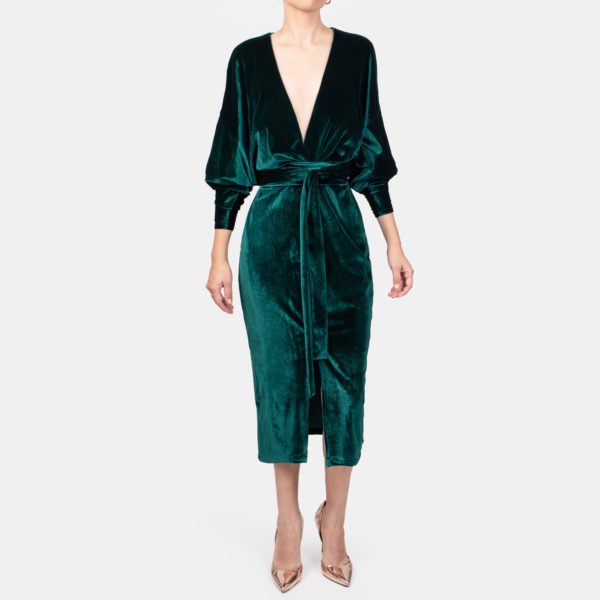 Vestido Ava Velvet Verde (NUEVO)
