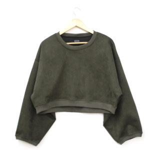 Polerón Suede Eco Verde Musgo (NUEVO)