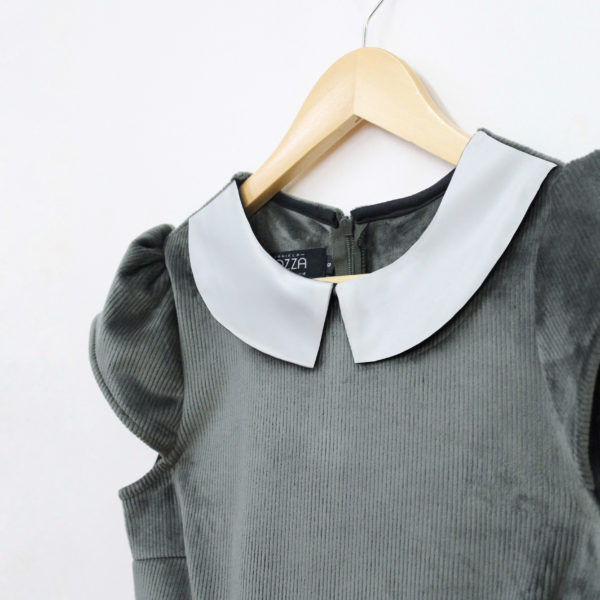 Vestido Bozza Cotelé Verde Musgo (NUEVO) - Imagen 2