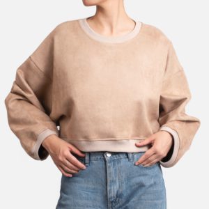 Polerón Suede Eco Beige