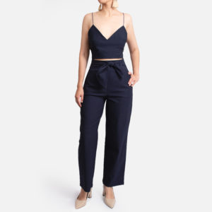 Conjunto Azul Top Capri y Bozzanova