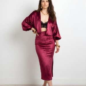 Conjunto Stela Borgoña