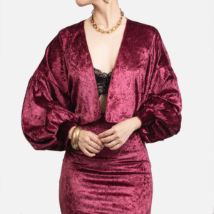 Chaqueta Stela Borgoña