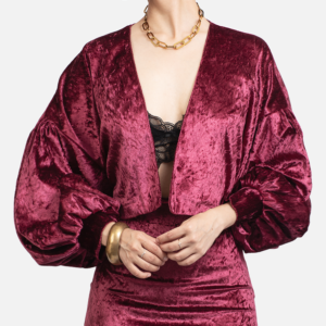 Chaqueta Stela Borgoña