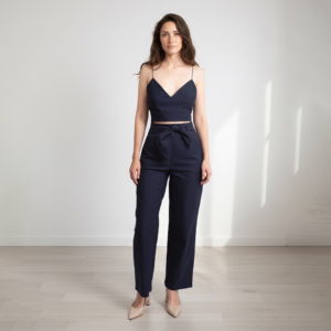 Conjunto Azul Top Capri y Bozzanova (NUEVO)