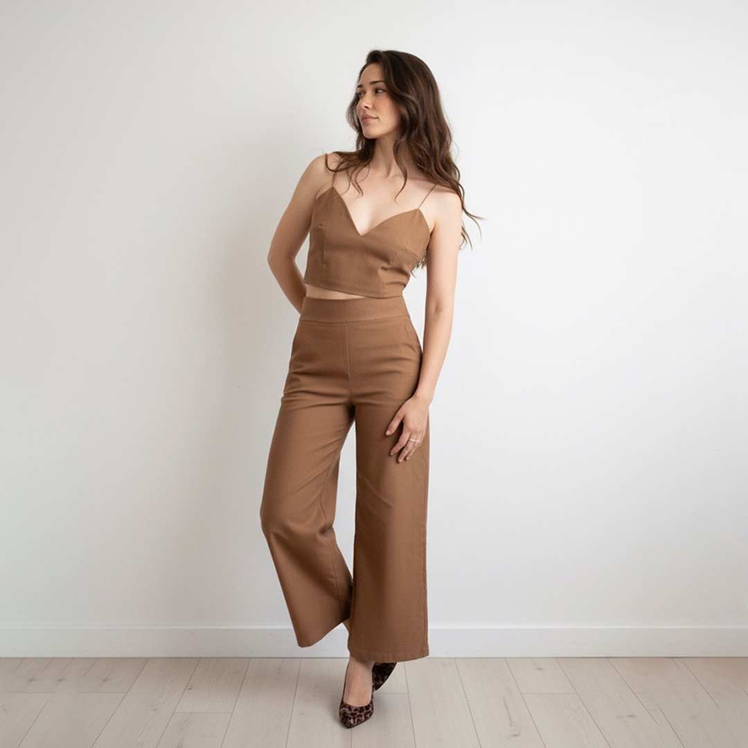 Conjunto Camel Top Capri y Bozza (NUEVO) - Imagen 3