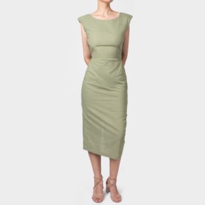 Vestido Lino Grease Verde Nilo (NUEVO)