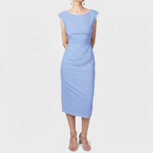 Vestido Lino Grease Celeste (NUEVO)