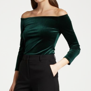 Top 80's Terciopelo Verde