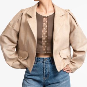 CHAQUETA SUEDE OVERSIZE ( NUEVO)