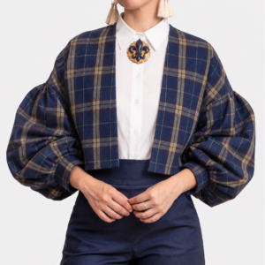 Chaqueta Victoria Escocés Azul - EDICIÓN LIMITADA - NUEVO