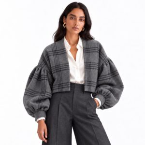 Chaqueta Victoria Escosés Gris - EDICIÓN LIMITADA - NUEVO